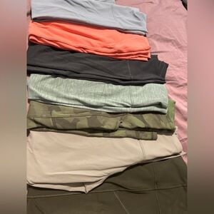 lululemon athletica Women's Leggings in Coral, Black, Green, and Tan